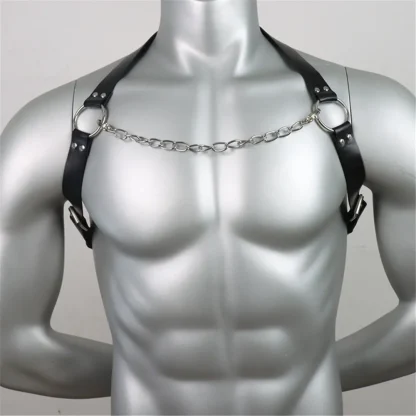 Black Chest Chain Harness