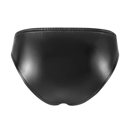 Soft Sleek Elastic Black Brief - Image 2