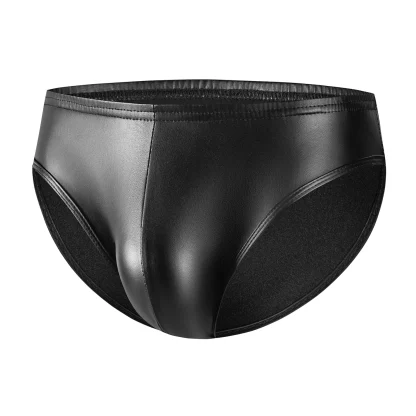Soft Sleek Elastic Black Brief - Image 3