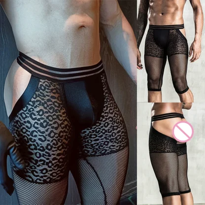 Long Leg Mesh Cutout Boxer Brief - Image 8