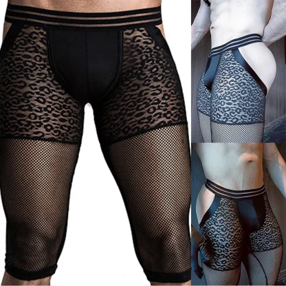 Long Leg Mesh Cutout Boxer Brief - Image 7