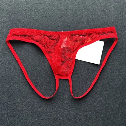 See-through Floral Lace Jockstrap