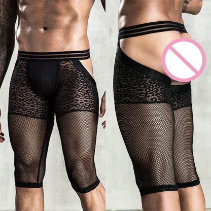 Long Leg Mesh Cutout Boxer Brief - Image 6