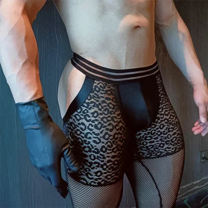 Long Leg Mesh Cutout Boxer Brief - Image 3