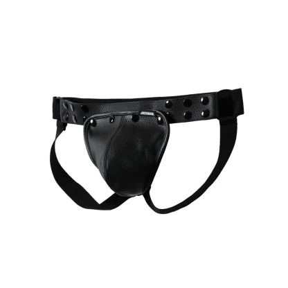 Faux Leather Seductive Jockstrap - Image 6