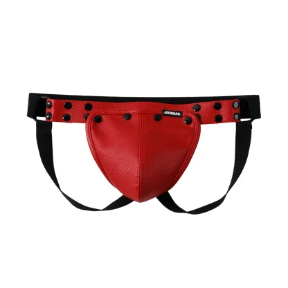 Faux Leather Seductive Jockstrap - Image 15