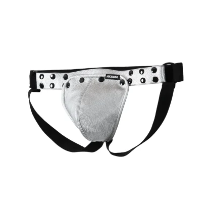 Faux Leather Seductive Jockstrap - Image 4