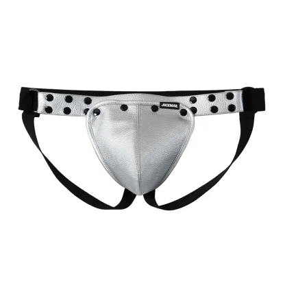 Faux Leather Seductive Jockstrap - Image 3